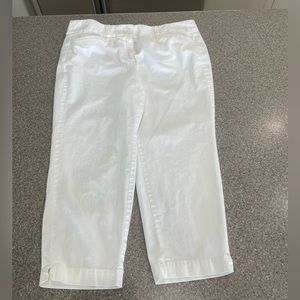 Loft Capri pant with working front and back pockets size 8p.
